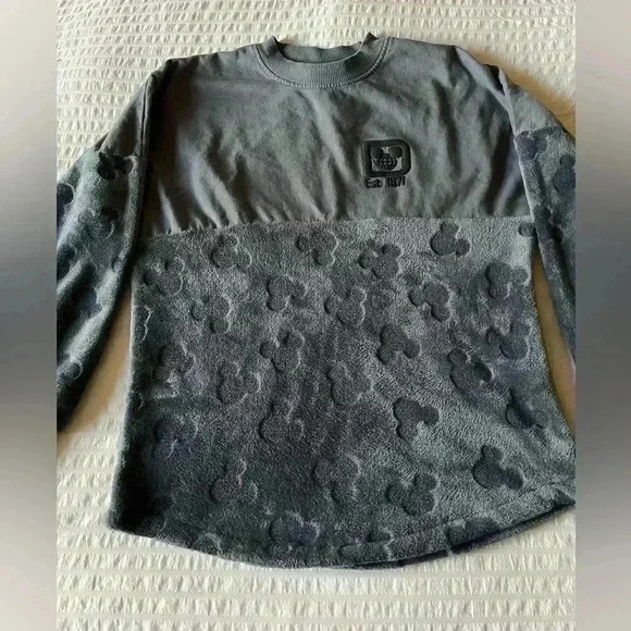 Walt Disney World Fleece Grey Spirit Jersey Size small - Picture 1 of 10